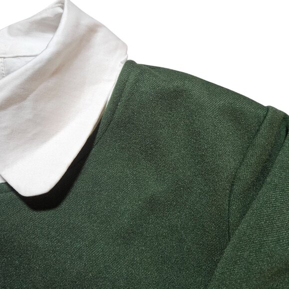 Tuckernuck Women Mini Dress Green Med Preppy core Monochrome Contemporary - Picture 8 of 16